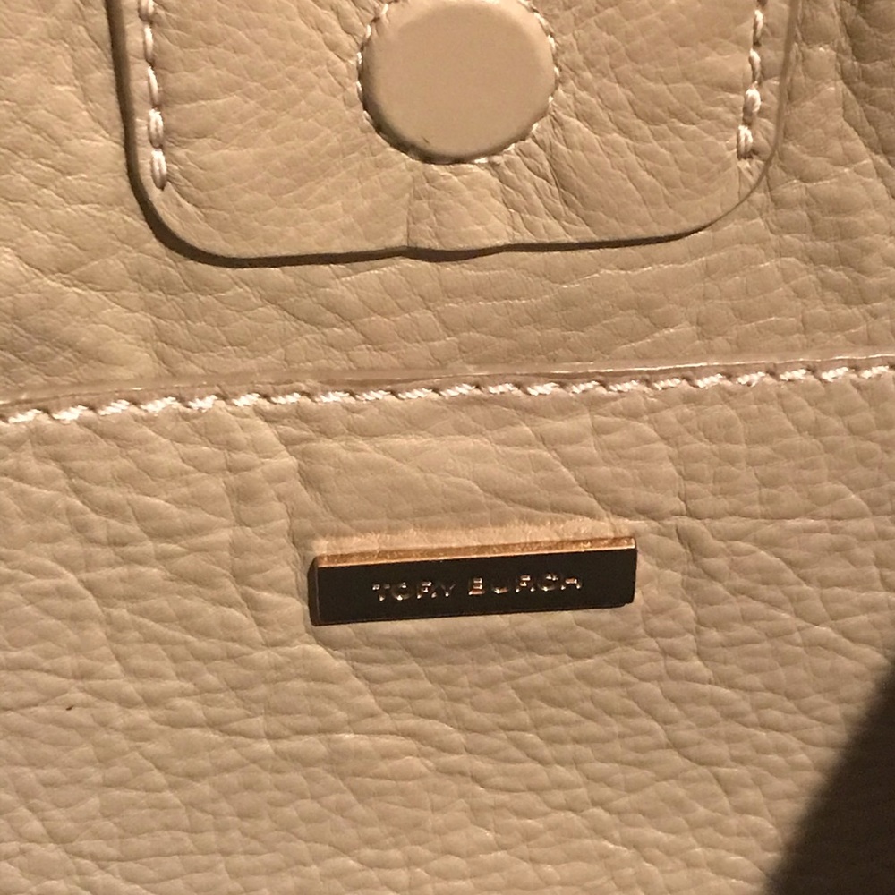 SOLD Tory Burch tan leather bucket hobo bag - Picture 5 of 6